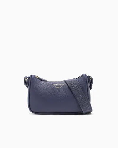 Emporio Armani Logo-detail Shoulder Bag In Blue