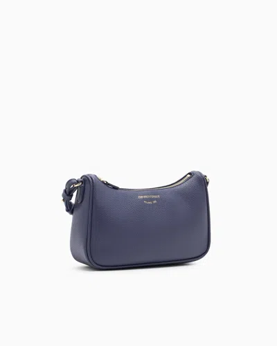 Emporio Armani Logo-detail Shoulder Bag In Blue