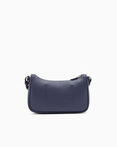 Emporio Armani Logo-detail Shoulder Bag In Blue