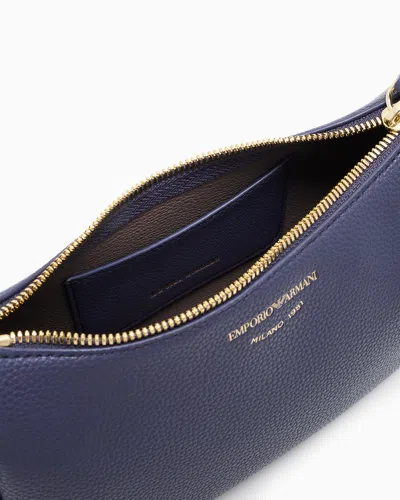 Emporio Armani Logo-detail Shoulder Bag In Blue