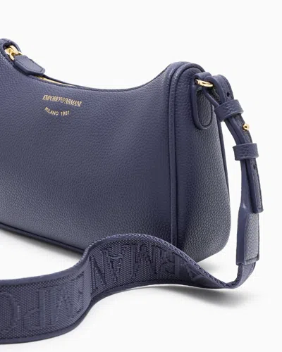 Emporio Armani Logo-detail Shoulder Bag In Blue