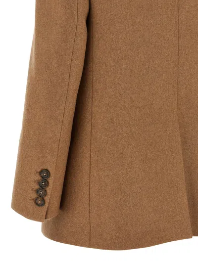 Blazé Milano Cholita Double-breasted Blazer In Brown