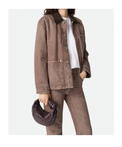 Bottega Veneta Women Mini Jodie Leather Handbag With Intrecciato Motif In Burgundy