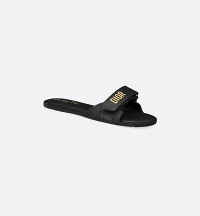 Dior Women Act Slide Shoes In Black