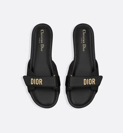 Dior Women Act Slide Shoes In Black