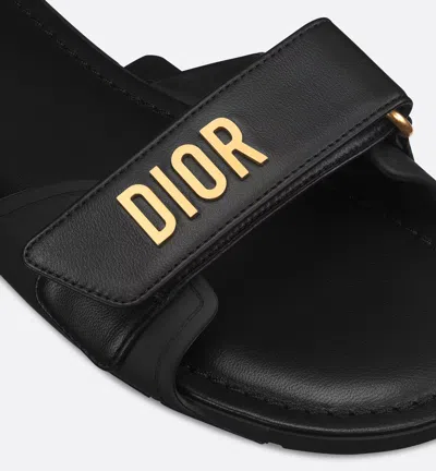 Dior Women Act Slide Shoes In Black