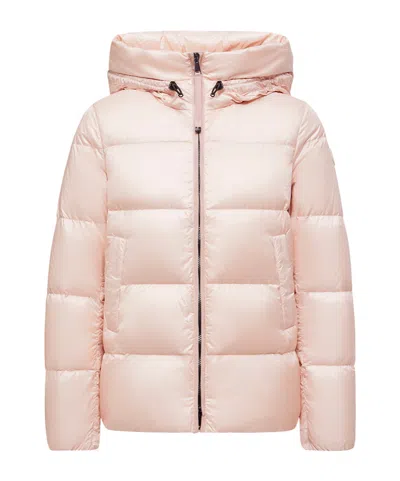 Moncler Womens Rose Pink Serittes Hooded Shell-down Jacket In Pink