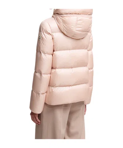 Moncler Womens Rose Pink Serittes Hooded Shell-down Jacket In Pink