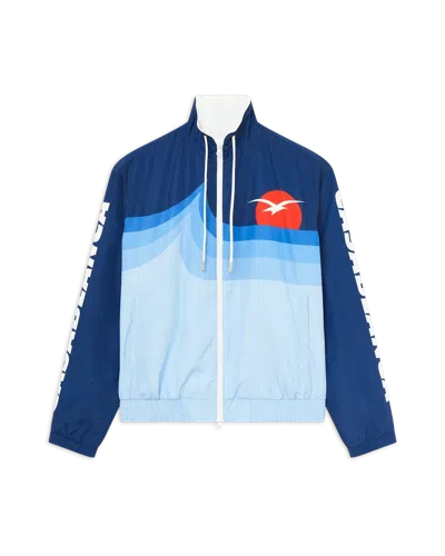 Casablanca Paris Casa Wave Track Jacket In Blue
