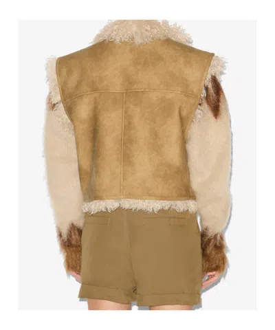 Isabel Marant Clara Vest In Taupe In Brown