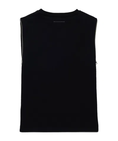 Mm6 Maison Margiela Numbers-motif Dress In Black