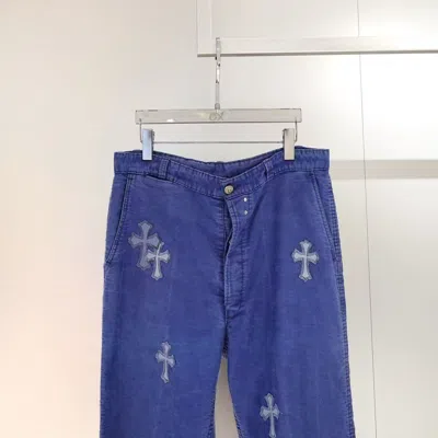 Chrome Hearts Belt Loop Jeans In Blue