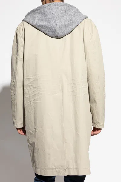 Dsquared2 Hooded Coat With Drawstring And Pockets In Multi