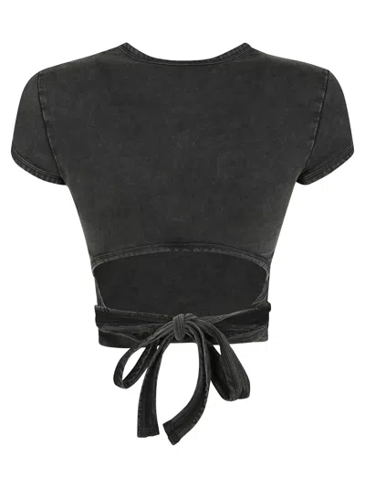 Diesel T-bunny Tail-r1 Cotton T-shirt In Black