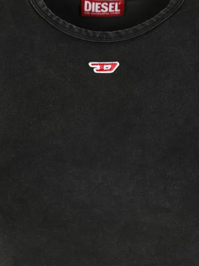 Diesel T-bunny Tail-r1 Cotton T-shirt In Black