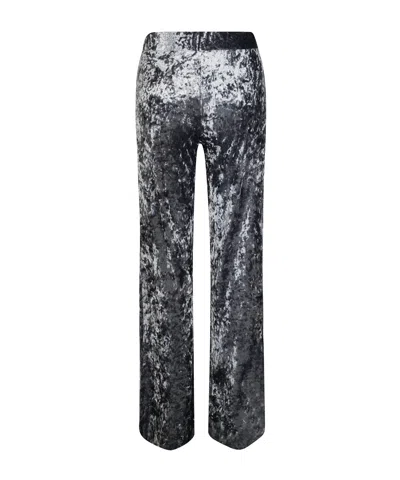 Forte Forte Stretch Velvet Wide Leg Trousers In Multi