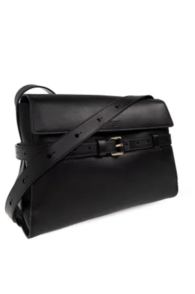 Moschino Versatile Shoulder Bag Adjustable Strap In Black