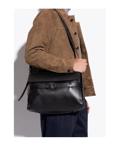 Moschino Versatile Shoulder Bag Adjustable Strap In Black