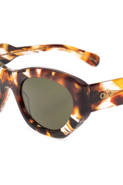 Chloé Full Frame Sunglasses In Brown
