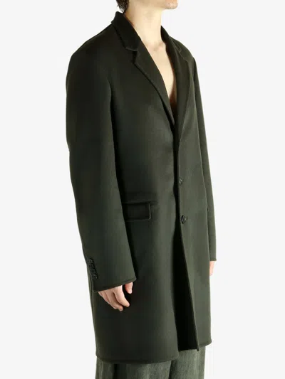 Givenchy Coat In Wool And Cashmere In Green