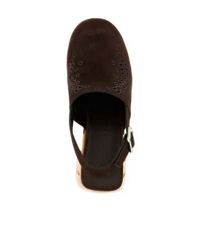 Jimmy Choo Alida 135 Embroidered Studded Suede Platform Clogs In Brown