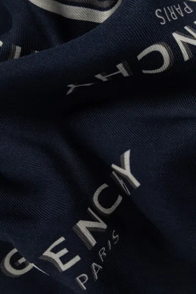 Givenchy Square Scarf In Blue