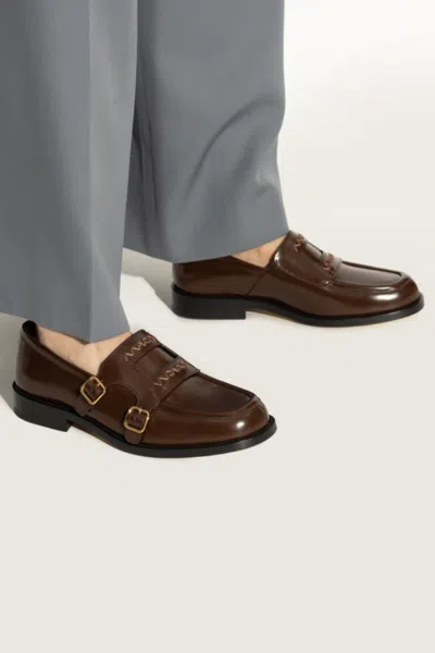 Marni 20mm Leather Loafers In Brown