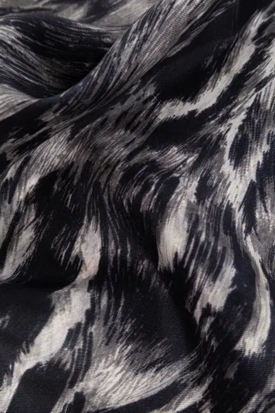 Givenchy Pattern Scarf In Blue