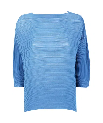 Issey Miyake Pleated T-shirt In Burgundy