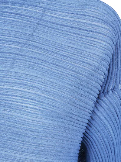 Issey Miyake Pleated T-shirt In Burgundy