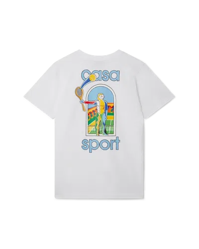 Casablanca Paris Le Jeu Colore Short-sleeve T-shirt In White