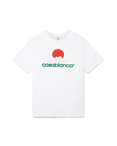 Casablanca Paris Montagne Short-sleeve T-shirt In White