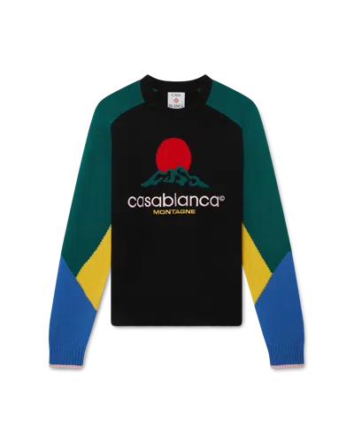 Casablanca Paris Merino Montagne Jumper In Multi