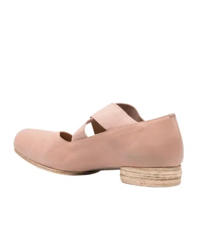 Uma Wang Ballerinas With Crossed Bands In Pink