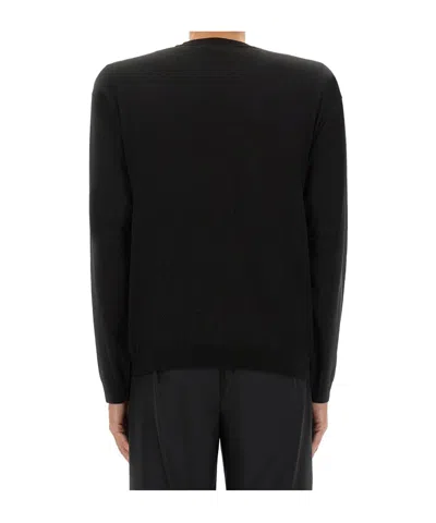 Moschino Logo-embroidered Sweater In Black
