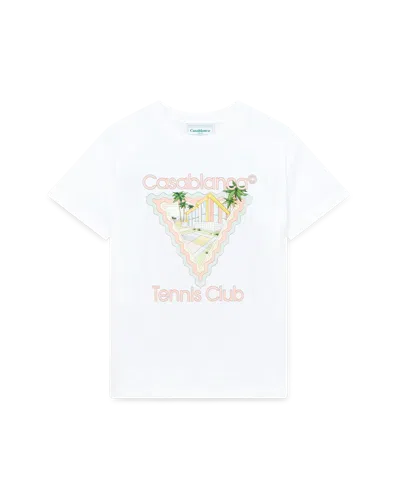 Casablanca Paris Maison De Reve Short-sleeve T-shirt In White