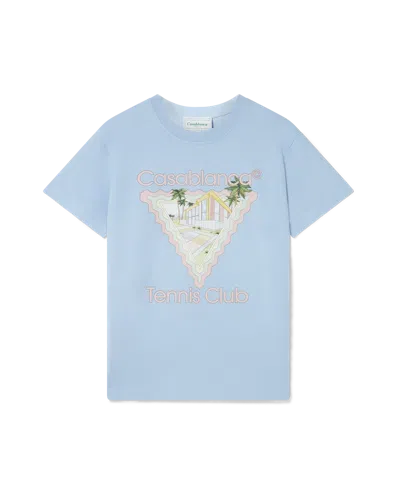 Casablanca Paris Maison De Reve Short-sleeve T-shirt In Blue