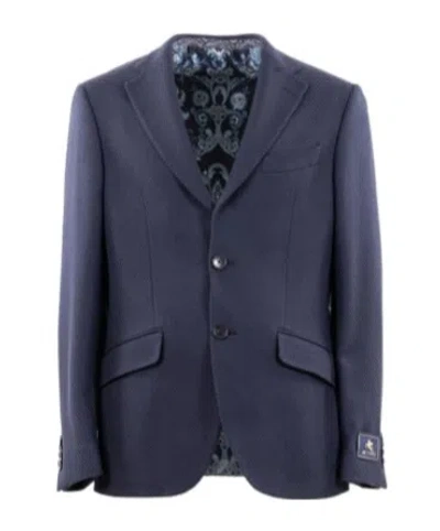 Etro Single-breasted Wool Blazer In Black
