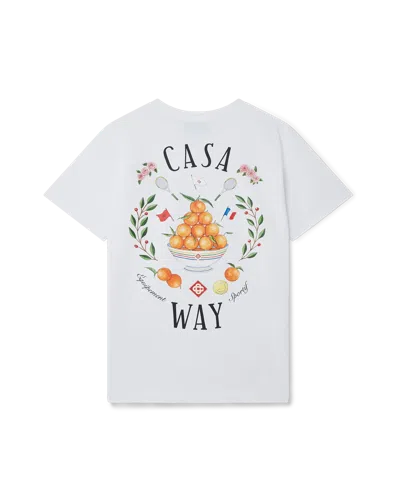 Casablanca Paris Casa Way Short-sleeve T-shirt In Orange