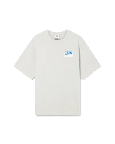 Casablanca Paris Greek Temple Short-sleeve T-shirt In White