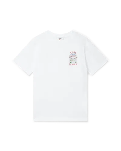 Casablanca Paris Le Passage Short-sleeve T-shirt In White