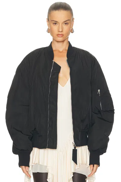 Attico Bomber Jacket In Green