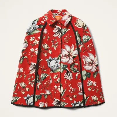 La Doublej Milano Mini Cape In Multi