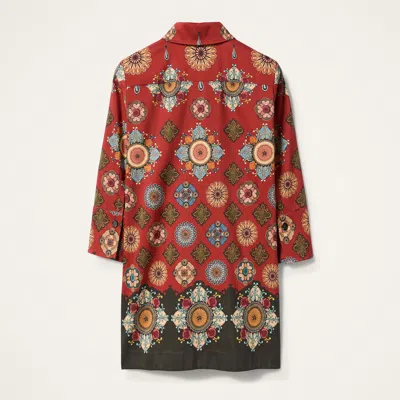 La Doublej Short Artemis Dress Nucleus Placee Rust In Red