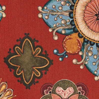 La Doublej Short Artemis Dress Nucleus Placee Rust In Red