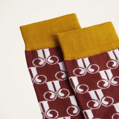 La Doublej Monogram-pattern Socks