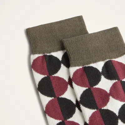 La Doublej Geometric-pattern Socks