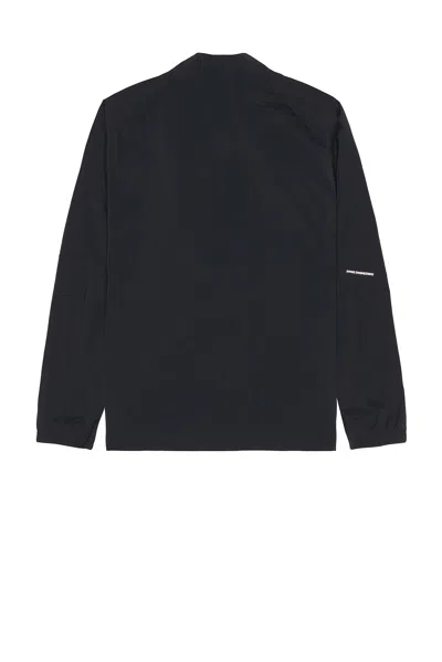 On All-day Quarter-zip Pullover Jacket In Black