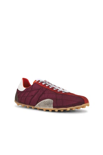Maison Margiela Sprinters Leather And Suede-trimmed Nylon Sneakers In Brown
