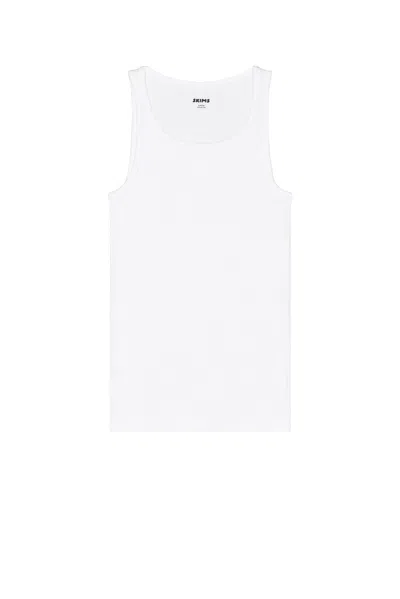 Skims Cotton Rib Tank 3-pack In White